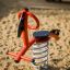 Bird swing rocking playground spring rider in a sandbox