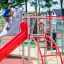 Children playing on the Whale - AZTEC steel structure playground equipment.