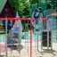 Children playing on Whale - AZTEC steel structure at a playground.
