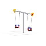 Double Toddler Swing w/ 2 Cradle Seats