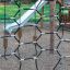 Playground climbing net and slide from Yellowstone wooden play structure