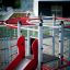 Whale steel structure playground equipment with slide and climbing nets