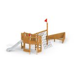 Wooden Playground Ship