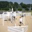 white wooden playground ship