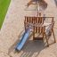 wooden playground ship pictured from the top