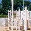 white wooden playground ship