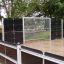 Highbury multifunctional sports goal in an outdoor playground setting