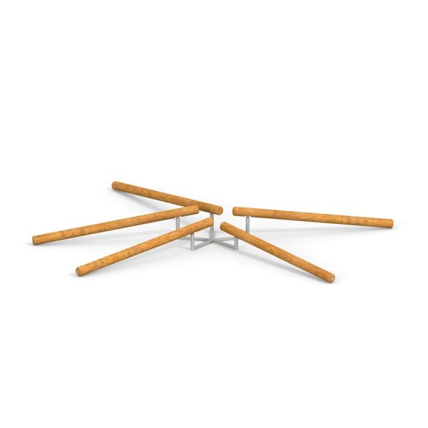 Nature System Balance playground balance beams arrangement.