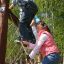 Kids climbs on Mountains Net