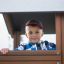 Child playing in a Country House Nature playhouse