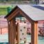 Tower Nature wooden playhouse with slide