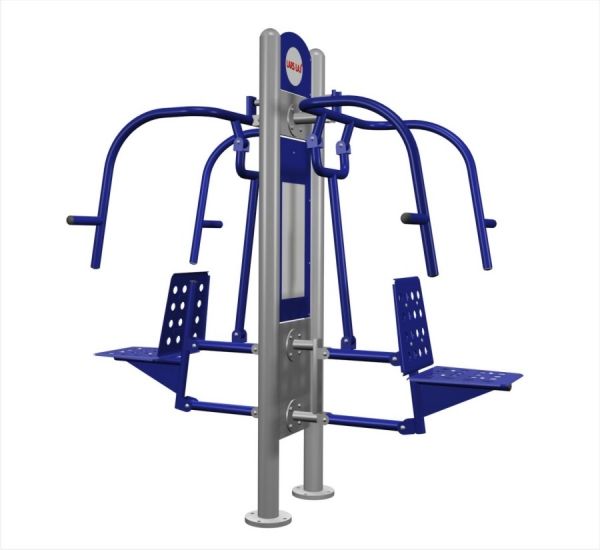 Render isometric view of Double Chest Press with P