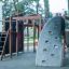 Outdoor Mastodon castle with slide playground equipment for kids'
