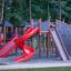 Playground Mastodon castle with slide.