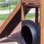 Six Angle Aztec playground structure with slide and tunnel