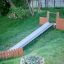 Outdoor Hill Slide h180 for children in a garden setting