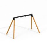 Single Wooden Swing Frame for 2 Seats