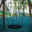 Swing Frame (single swing, wide) in a playground setting