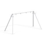 Single Galvanized Steel Swing Frame for 2 Seats
