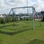 Swing Metal Frame (double swing) in a park near waterfront