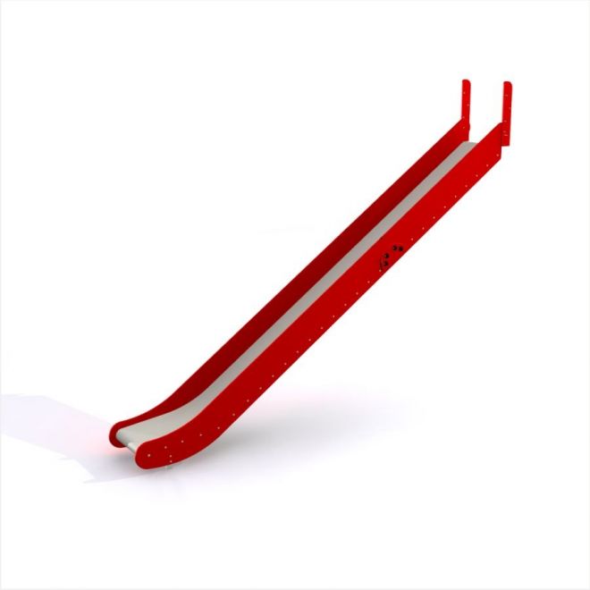 Red Slide for playgrounds.