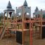 Playground Windsor castle with slide for children outdoor activities.