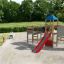 Aztec playground with the slide