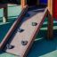 Climbing wall of Smart playhouse with slide.
