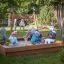 children playing in the sandpit in the nursery