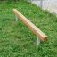 Balance wooden outdoor balance beam for playground.