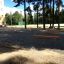 Balance outdoor fitness equipment installed in a park setting.