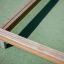 Wooden frame structure of Balance playground equipment.