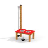 Sand & Water Play Table w/ Bucket Pulley System