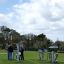 Outdoor fitness equipment Set 8 in a park setting.