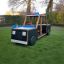 Playground Police car structure made of wood and plastic