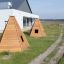 wooden wigwam in the nursery's playground