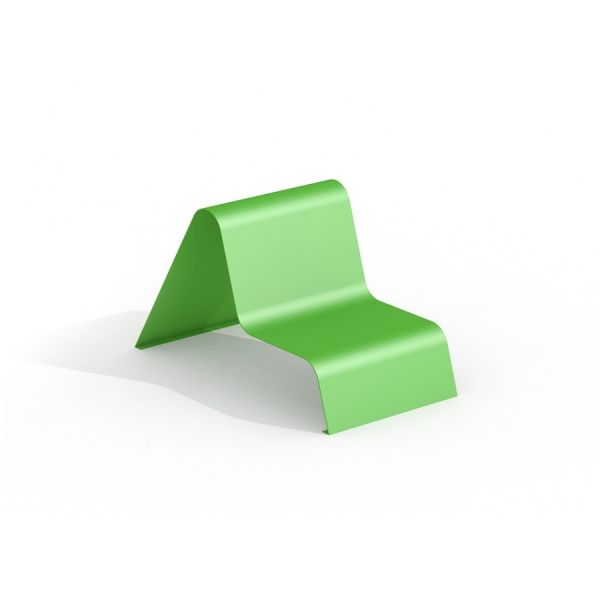 Green modern Lounge chair with a minimalist design.