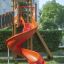 playground slide in the kindergarten