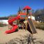 wooden tower for playground