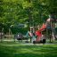 playground set with slides