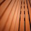 Wooden slats of Kyoto Sofa in close-up.