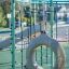 Sirius steel structure playground equipment with climbing net and circular swing