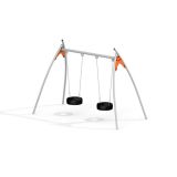 2 Tyre Seats Steel Swing