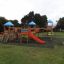 Challenger is a great play set with wooden tower and slide,ladders,the bridge and climbing wall with