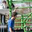 Children playing on New Age Fit outdoor playground equipment.