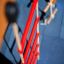Red ladder ropes on Activity Center wooden playhouse.