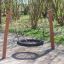 a bird nest seat swing made of robinia wood