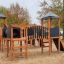 Explorer castle with slide playground equipment
