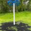 Playground Spinning Wheel in park.