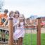 Children playing on the Chain Bridge in a playground.
